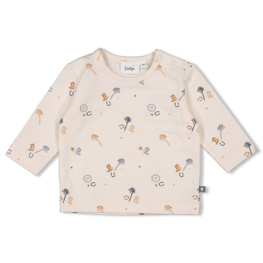 Feetje | T-shirt Howdy Longsleeve Off White