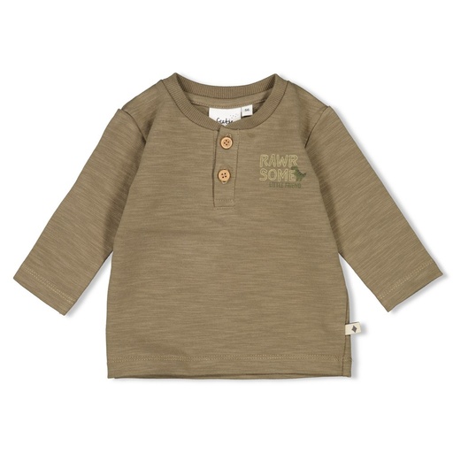 Feetje | T-shirt Rawrsome Longsleeve Olijf