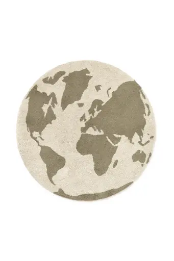 [559425] Lorena Canals | Kamertapijt World Map Ø120cm