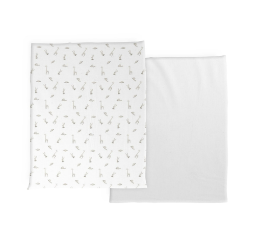 [559430] Chicco | Hoeslakens vr Co-Sleeper Next2Me Katoen Clouds 2-pack
