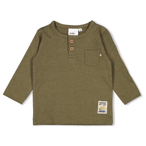 Feetje | T-shirt Mountain Longsleeve Army Melange