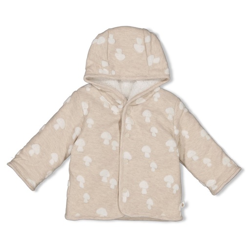 Feetje | Gilet Dear Autumn Omkeerbaar Taupe Melange