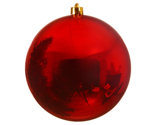 [560051] Kaemingk | Kerstbal Polystyreen Kerstrood Shiny Ø40cm