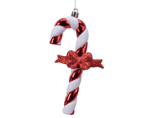 [560062] Kaemingk | Hangfiguur Plastic Zuurstok Rood/Wit