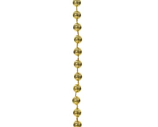 [560069] Kaemingk | Slinger Kralenketting Polystyreen Goud Ø0,8 cm x10m op Rol