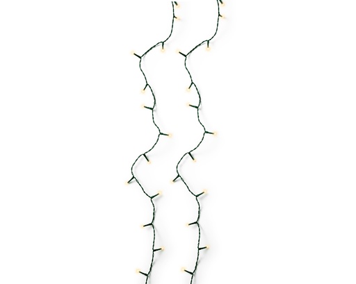[560129] Kaemingk | Verlichting Basic Sparkle Lights In/Outdoor 240 Leds Soft Gold Snoer Groen 24m + 5m Aanloopsnoer 