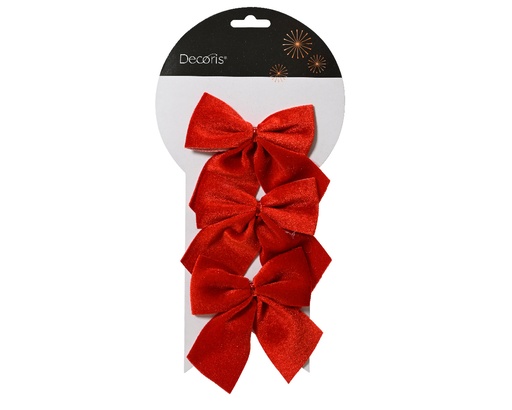 [560682] Kaemingk | Kerststrik Polyester Kerstrood 3-pack