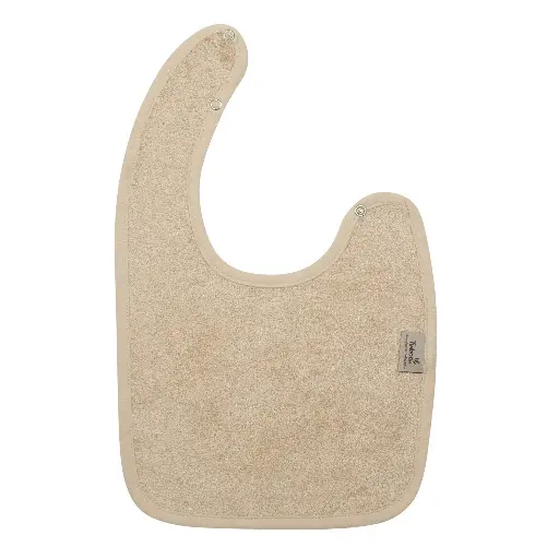 [560906] Timboo | Slabbetje Drukknopensluiting Bamboe Frosted Almond Ecru 26x38cm