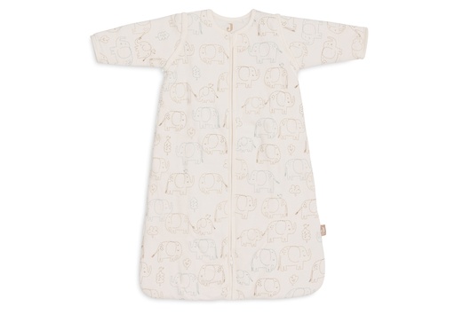 [561080] Jollein | Slaapzak Elephant Tales Afritsbare Mouwen 2.5/3.5TOG Ecru 110cm