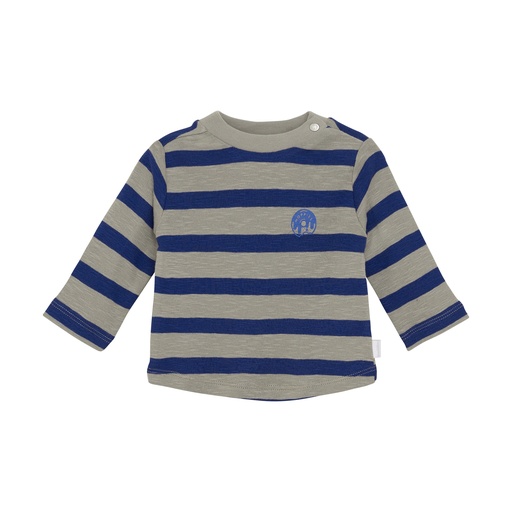 Noppies | T-shirt Boys Safa Longsleeve Stripe Pattern Glowing Blue