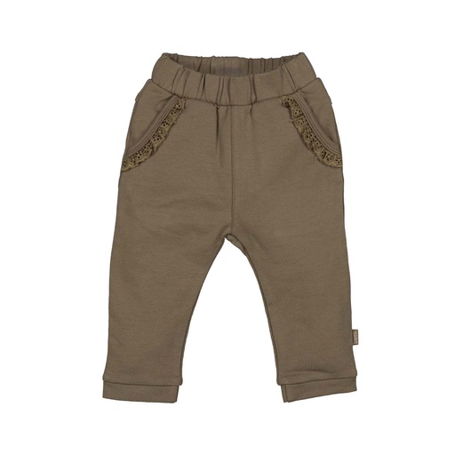 Bess | Broek Girls Ruffles Walnut