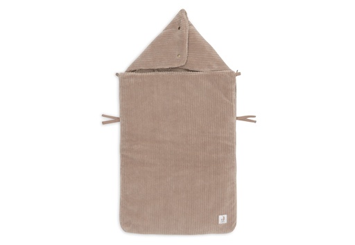 [561202] Jollein | Voetenzak Cloudy Rib Milky Coffee Group 0+ 3/5punts Gordel Bruin