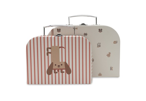 [561300] Jollein | Koffer Animal Friends Speelkoffer 2-pack