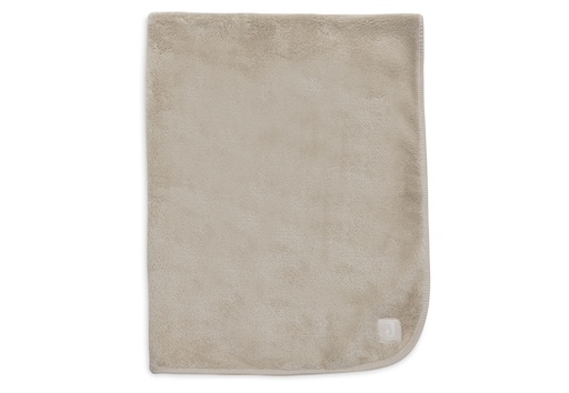 [561462] Jollein | Deken Wieg Basic Jersey/Sherpa Warm Sand 75x100cm