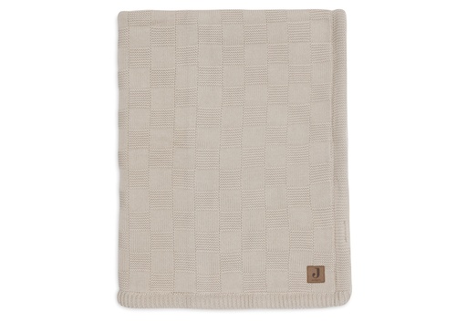 [561476] Jollein | Deken Ledikant Box Knit Warm Sand/Velvet Zand 100x150cm