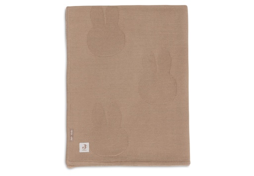 [561478] Jollein | Deken Ledikant Miffy Biscuit Velvet Bruin 100x150cm
