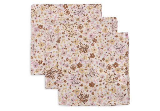 [561500] Jollein | Monddoekje Flower Fairies Tetra 31x31cm 3-pack