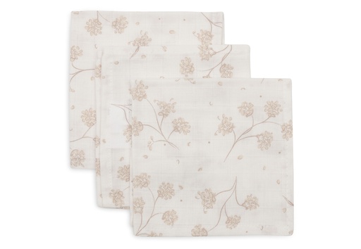 [561501] Jollein | Monddoekje Leafy Dreams Tetra 31x31cm 3-pack