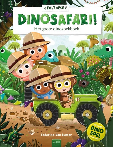 [561621] Clavis | Boek Dinosafari! Het Grote Dino Zoekboek  - Frederico Van Lunter