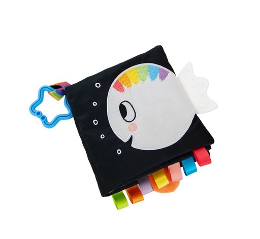 [561777] Clavis | Knisper boek klein wit visje 