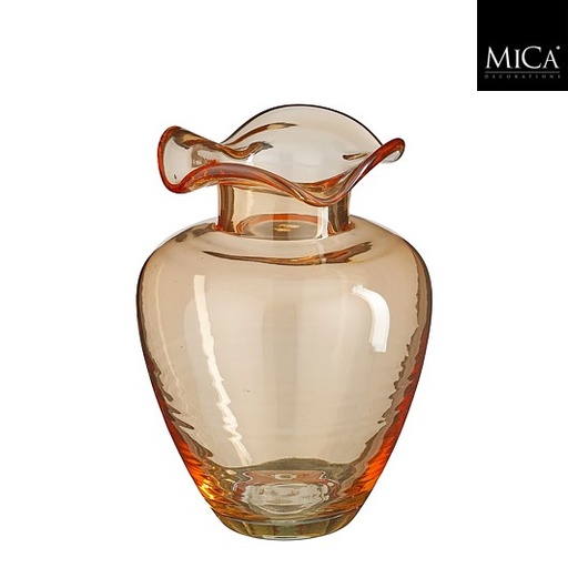 [561784] Mica | Vaas Mira Glas Oranje 22 x Ø16cm