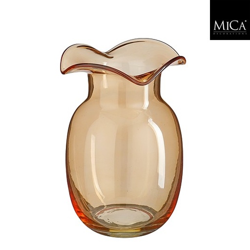 [561785] Mica | Vaas Mira Glas Oranje 26,5 x Ø18cm 