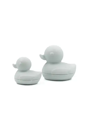 [562183] Bamboom | Badspeelgoed Badeend Siliconen Lichtblauw 2-pack