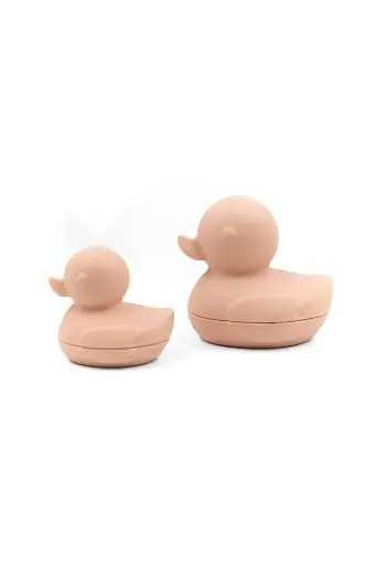 [562184] Bamboom | Badspeelgoed Badeend Siliconen Lichtroze 2-pack