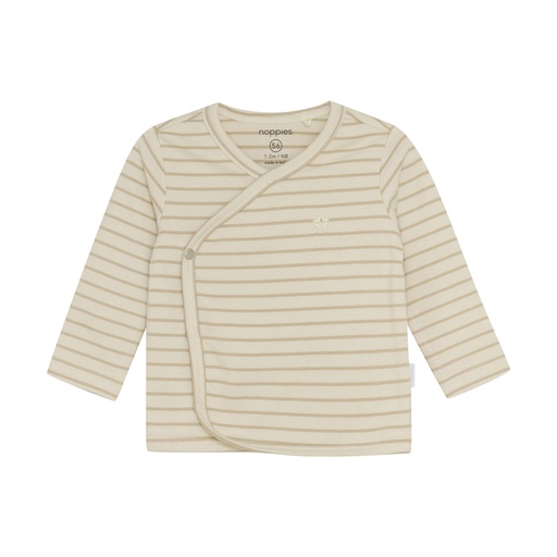 Noppies | T-shirt Nour met Overslag Longsleeve Stripe Off White