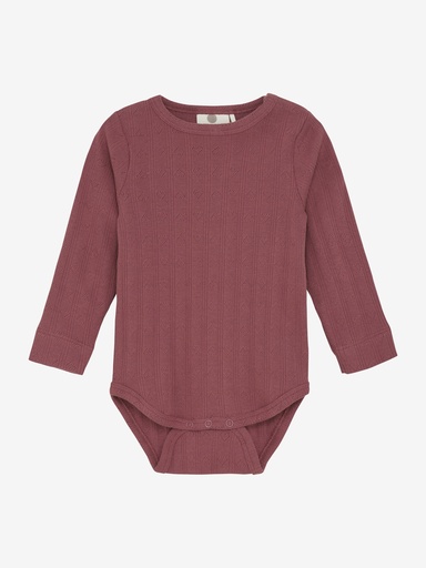 Enfant | Body Girls Pointelle Longsleeve Roan Rouge