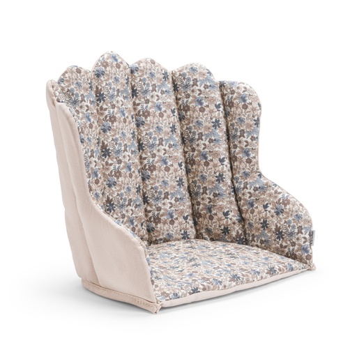 [562854] Elodie | Stoelkussen vr Eetstoel Blue Garden Roze/Blauw