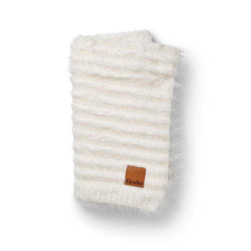 [562864] Elodie | Deken Furry Knit Vanilla White 75x100cm