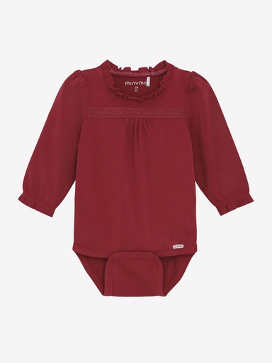 Minymo | Body Girls Longsleeve Rio Red 