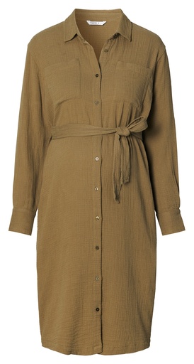 Noppies Maternity | Jurk Vejen Nursing Dark Olive
