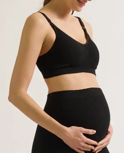 Cache Coeur | Borstvoedingbeha Zoe Seamless Black 