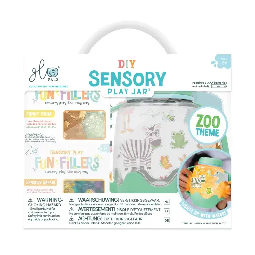 [564027] Glo Pals | Activiteiten Speelgoed DIY Jarset Green Zoo Thema