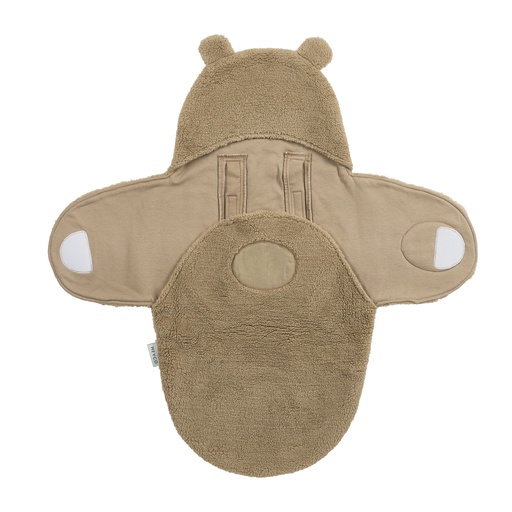 [564086] Meyco | Wikkeldeken Teddy Bear Warm Brown