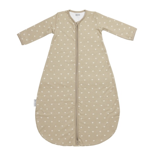 [564124] Meyco | Slaapzak Sweet Heart Lange Mouw Sand/Soft Sand 70cm