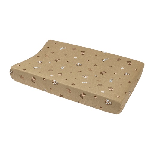 [564133] Meyco | Waskussenhoes Forest Animals Jersey Sand Bruin 50x70cm