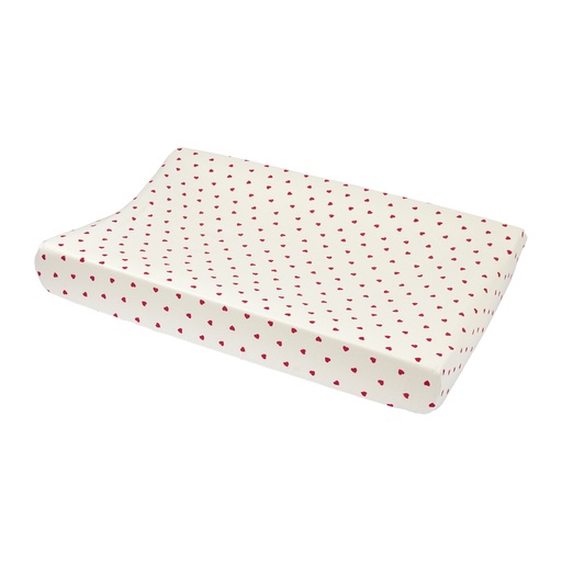 [564134] Meyco | Waskussenhoes Jersey Sweet Heart Wit/Rood 50x70cm