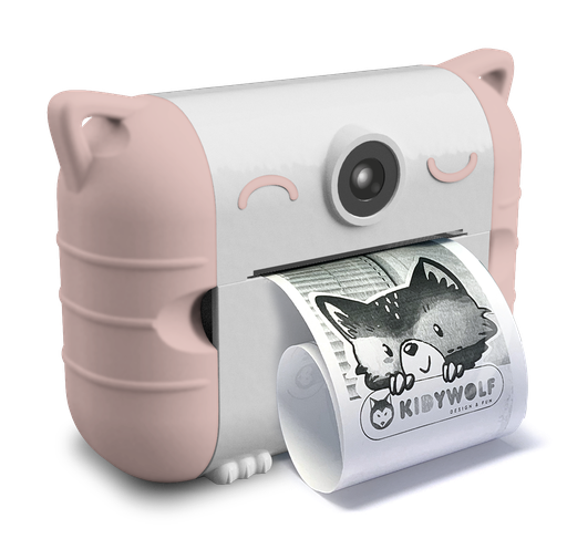 [564766] Kidywolf | Camera Kidyprint Peach