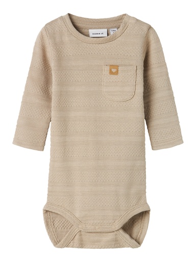 Name it | Body Uni Nbnommi Longsleeve Island Fossil