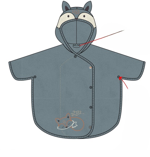 [565090] Picco Mini | Cape Fox & Bear Lead One Size