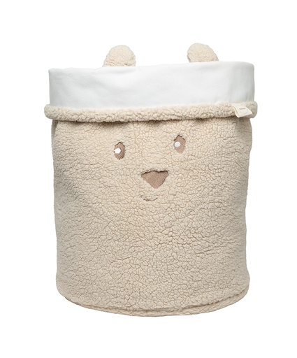 [565183] Pericles | Opbergmand Storage Bag Bear Large Creme 