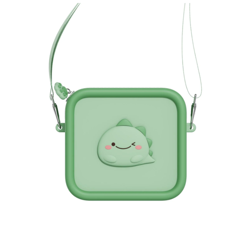 [565468] The Zoo Family | Opbergtas Zoo Bag Dino Siliconen met Riem 