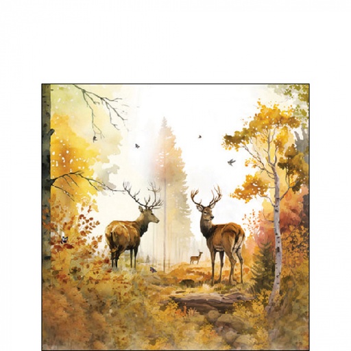 [565504] Ambiente | Servetten Autumn Forest 3-laags 100%FSC 25x25cm 20-pack