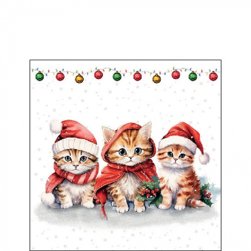 [565527] Ambiente | Servetten Funny Cute Kittens 3-laags 100%FSC 25x25cm 20-pack