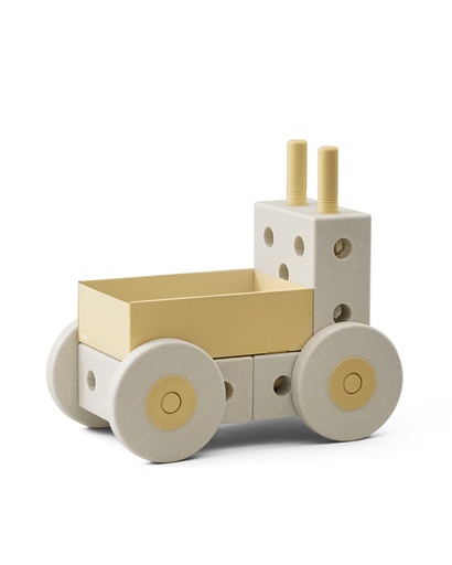 [565626] Modu | Blokken Activity Toy Baby Walker Sand Grey/Honey Yellow