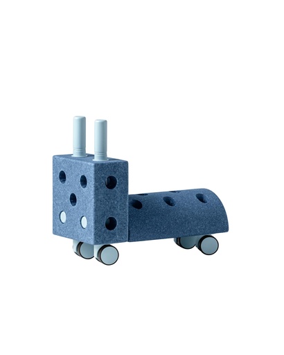 [565627] Modu | Blokken Activity toy Tiny Ride Deep Blue/Sky Blue