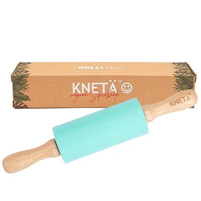 [565633] Kneta | Roller Silicone/Hout Munt Ø 4 x 22,5cm
